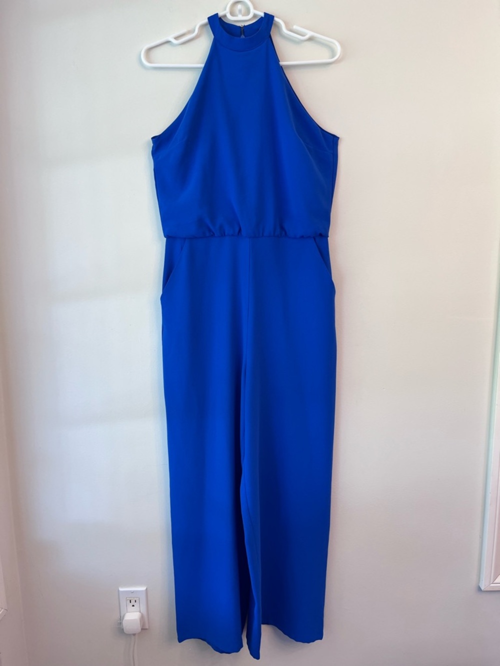 GFlock Royal Blue Halter Jumpsuit